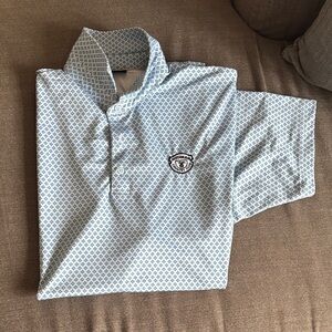 Dunning men’s xl medinah country club golf polo blue